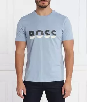 Футболка мужская Boss Green с логотипом бренда, синий