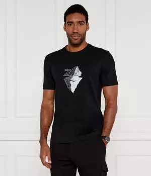 Футболка мужская Boss Green с принтом, черный