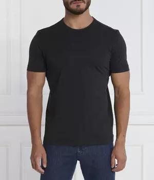 Футболка мужская Boss Orange хлопковая однотонная, черный