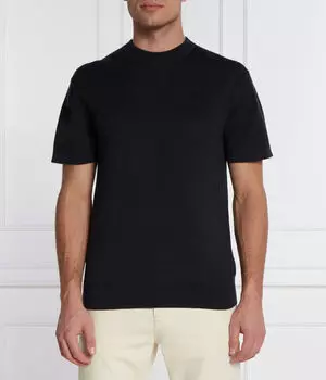 Футболка мужская Boss Orange из хлопка и льна, синий