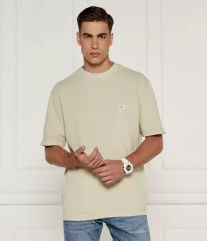 Футболка мужская Calvin Klein Jeans базовая, бежевый