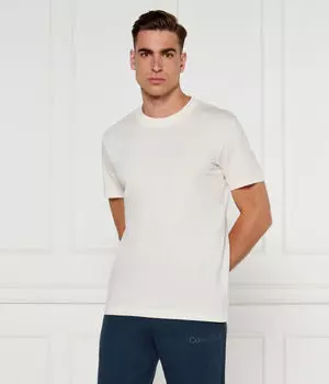 Футболка мужская Calvin Klein Jeans хлопковая однотонная, экрю