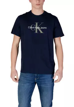 Футболка мужская Calvin Klein Jeans с логотипом бренда, синий