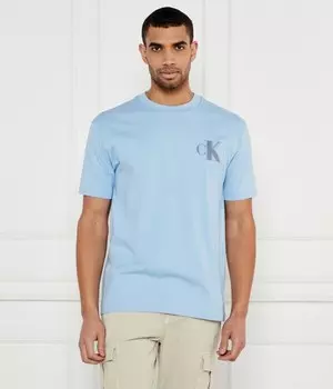 Футболка мужская Calvin Klein Jeans с монограммой, голубой