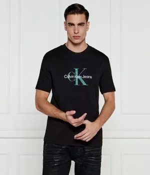 Футболка мужская Calvin Klein Jeans с монограммой, черный