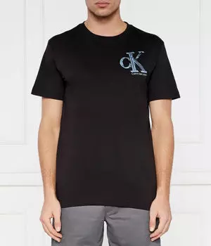 Футболка мужская Calvin Klein Jeans с монограммой, черный