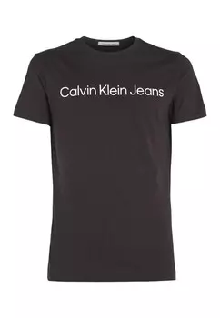 Футболка мужская Calvin Klein Jeans с принтом, черный