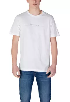 Футболка мужская Calvin Klein Jeans с принтом, белый