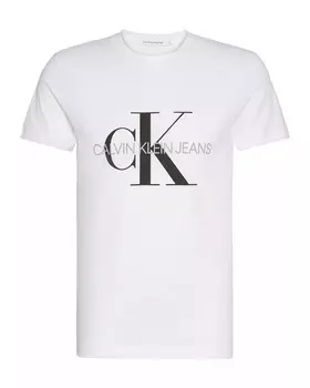 Футболка мужская Calvin Klein Jeans с принтом, белый