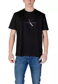 Футболка мужская Calvin Klein Jeans свободного кроя, черный