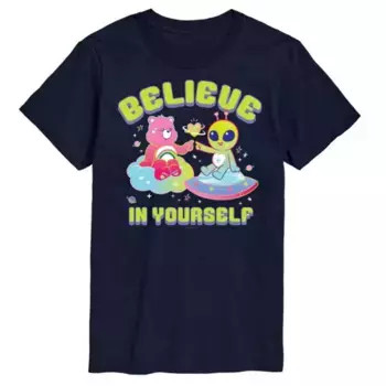 Футболка мужская Care Bears с принтом "Верь в себя" Licensed Character, синий