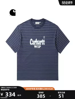 Футболка мужская Carhartt WIP с буквенным принтом, зеленый