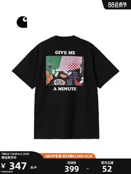 Футболка мужская Carhartt WIP с графическим принтом, черный