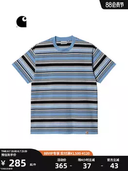 Футболка мужская Carhartt WIP с контрастной полоской, синий