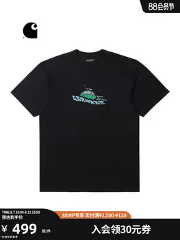 Футболка мужская Carhartt WIP с мультяшным принтом, белый