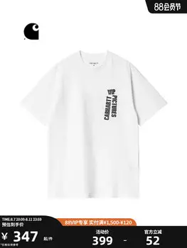 Футболка мужская Carhartt WIP с ретро принтом, черный