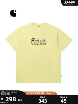 Футболка мужская Carhartt WIP с узором и принтом, синий