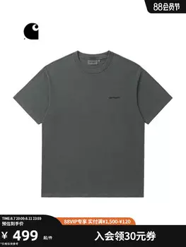 Футболка мужская Carhartt WIP с вышитым логотипом, розовый