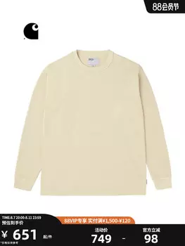 Футболка мужская Carhartt WIP с вышитым логотипом и буквами, черный