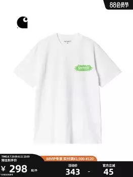 Футболка мужская Carhartt WIP с взрывным принтом, черный