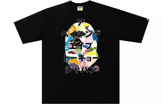 Футболка мужская черная A Bathing Ape, черный