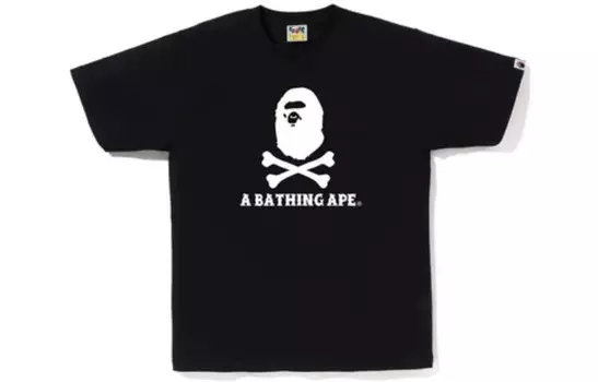 Футболка мужская черная A Bathing Ape, черный