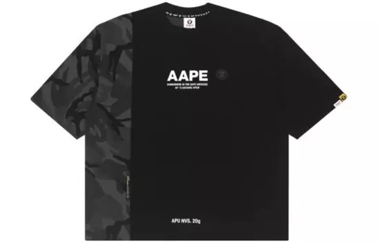 Футболка мужская черная Aape, черный