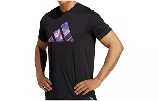 Футболка мужская черная Adidas, черный