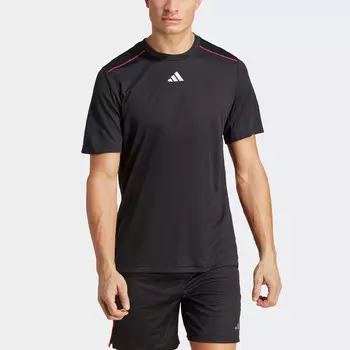 Футболка мужская черная Adidas, черный