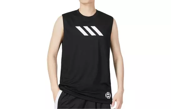 Футболка мужская черная Adidas, черный