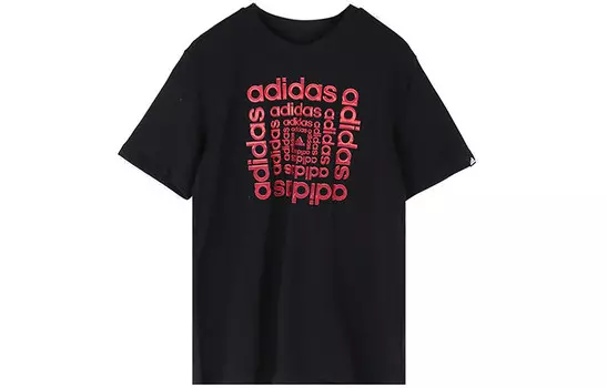 Футболка мужская черная Adidas, черный