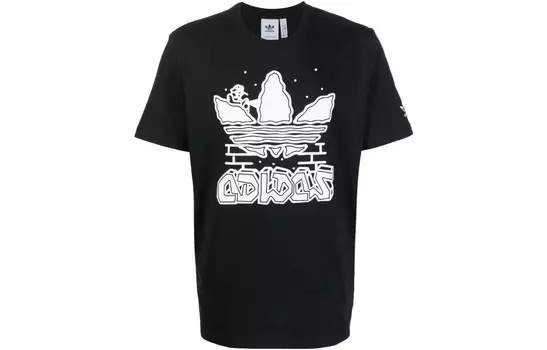 Футболка мужская черная Adidas Originals, черный