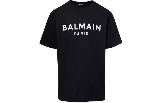 Футболка мужская черная Balmain, черный