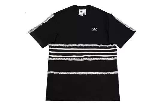 Футболка мужская черная/белая Adidas Originals, черный/белый