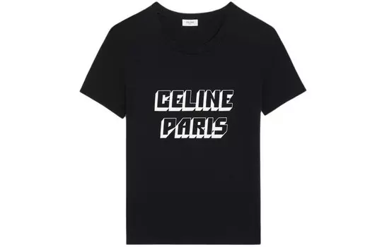 Футболка мужская черная Celine, черный
