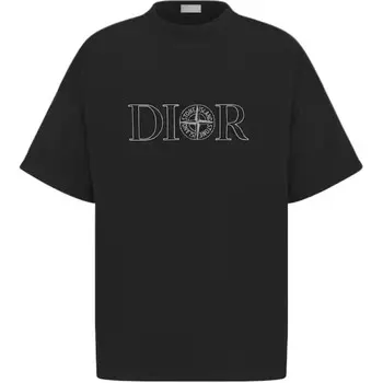 Футболка мужская черная Dior, черный