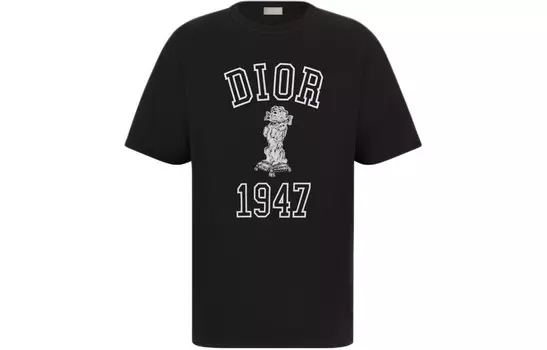 Футболка мужская черная Dior, черный