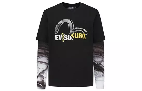 Футболка мужская черная Evisu, черный
