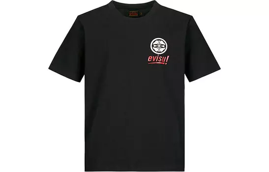 Футболка мужская черная Evisu, черный