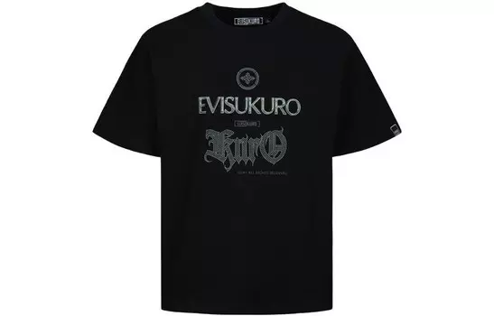 Футболка мужская черная Evisu, черный