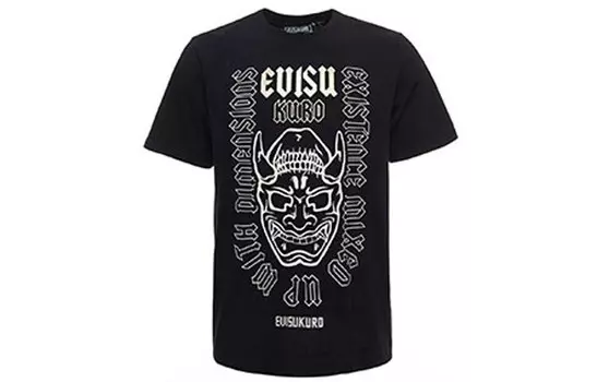 Футболка мужская черная Evisu, черный