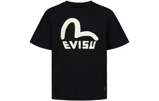 Футболка мужская черная Evisu, черный