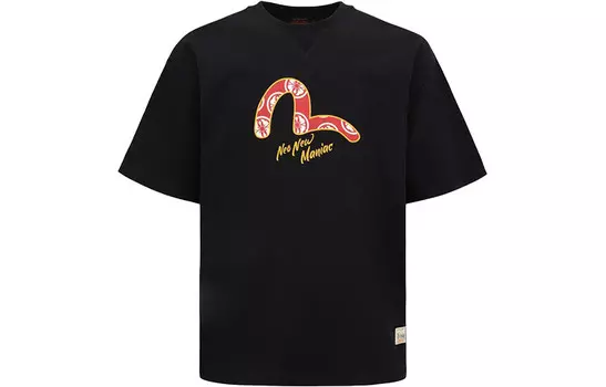 Футболка мужская черная Evisu, черный