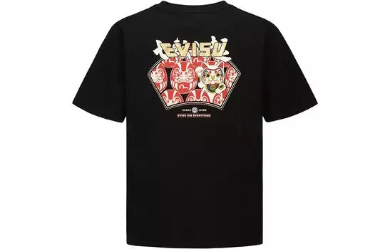 Футболка мужская черная Evisu, черный