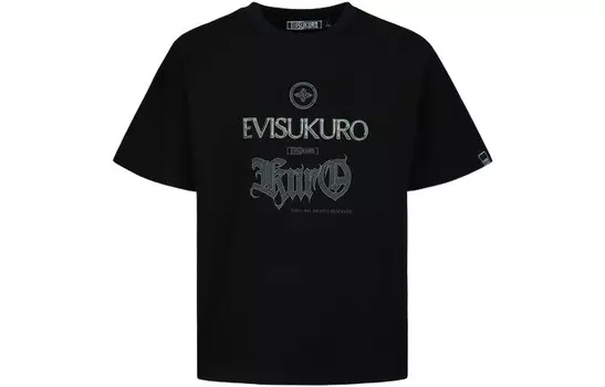 Футболка мужская черная Evisu, черный