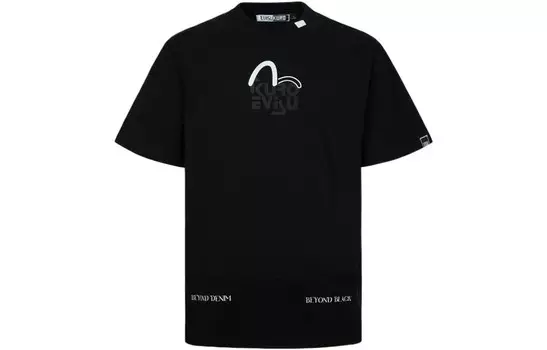 Футболка мужская черная Evisu, черный