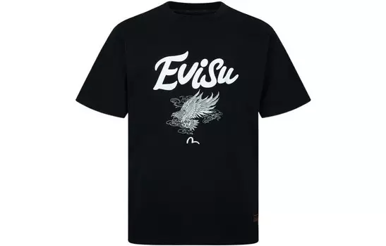 Футболка мужская черная Evisu, черный