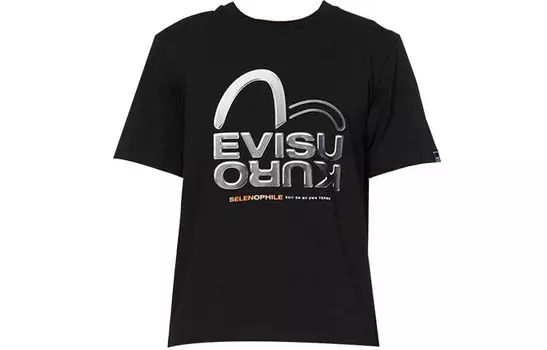 Футболка мужская черная Evisu, черный