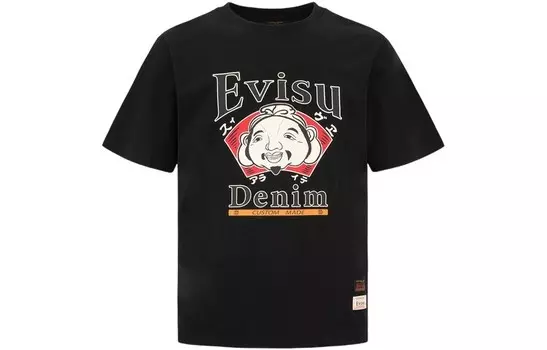 Футболка мужская черная Evisu, черный