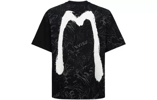 Футболка мужская черная Evisu, черный